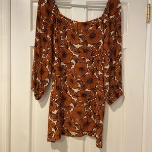 Traffic People Retro Floral Mini Dress | Size M